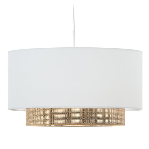 Kave Home Bijelo/u prirodnoj boji tekstilno sjenilo &amp;oslash; 60 cm Erna &amp;ndash; Slike