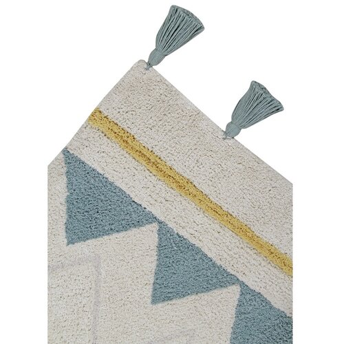 Lorena Canals Krem periv/ručno rađen pamučan dječji tepih 120x160 cm Azteca Vintage Blue &amp;ndash; Slike