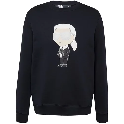 Karl Lagerfeld Sweater majica bež / mornarsko plava / crna / bijela
