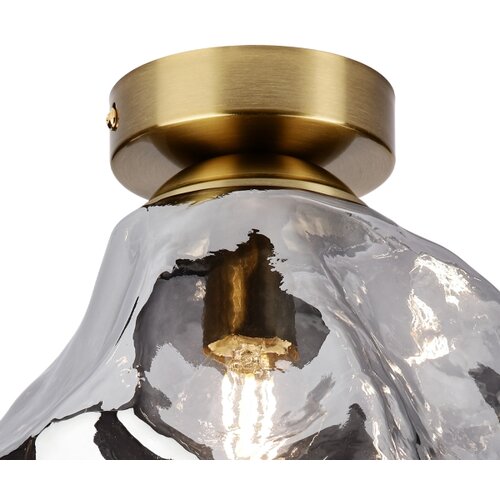  plafonsko svetlo cristal 1xE14/15W/230V mesing/zadimljeno-crna Slike