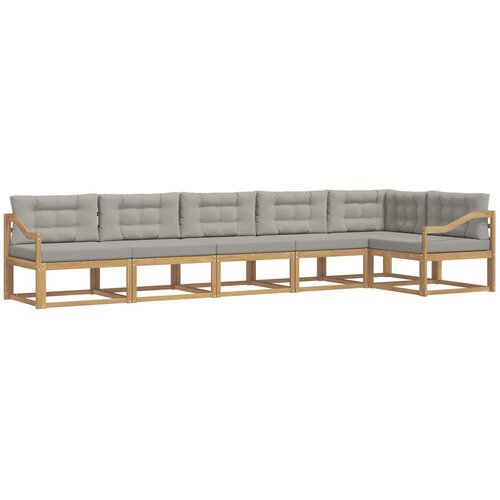vidaXL Zunanja garnitura za sedenje 4 pcs Bela in svetlo siva, (5000281470) Cene
