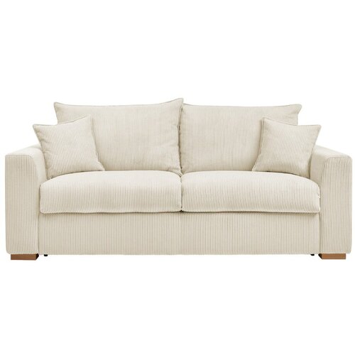 Bobochic Paris Krem sklopiva sofa od samta 225 cm Augustin – Cijene