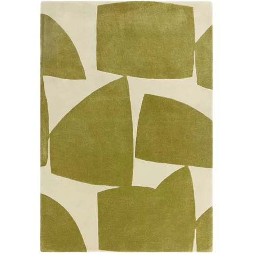 Asiatic Carpets Zelena ročno tkana preproga iz recikliranih vlaken 120x170 cm Romy –