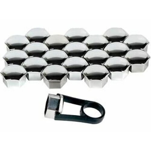 Versaco Pokrovi kolesnih matic 19 mm, srebrni Cene