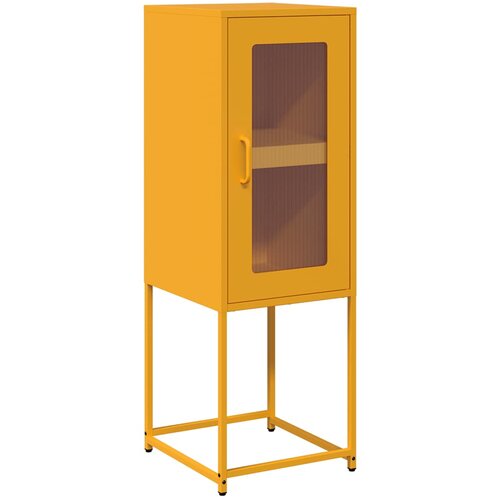 Maison Chic Komoda - Predalnik gorčično rumena 36x39x107 cm Hladno valjano jeklo, (21719531) Cene