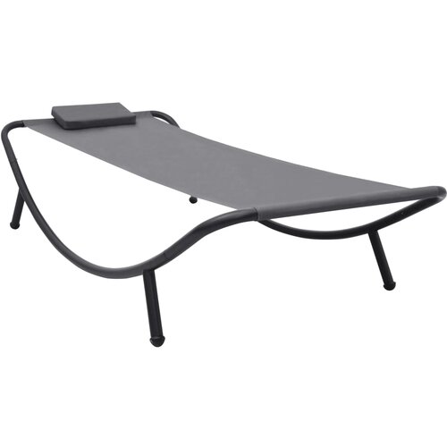  Vrtni ležaj sivi 200 x 90 cm čelični Cijene