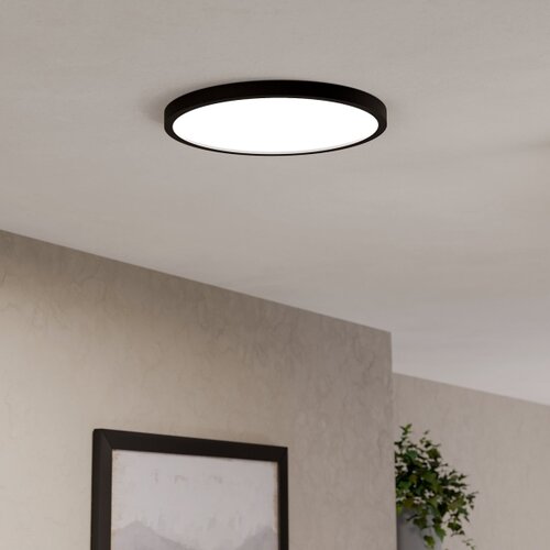 Eglo 901725 - LED RGBW prigu&amp;scaron;iva stropno svetlo za kupatilo FUEVA-Z LED/17,5W/230V 39,9cm IP44 crna Slike