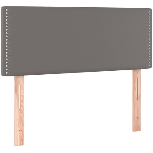  Uzglavlje sivo 100x5x78/88 cm od umjetne kože Slike