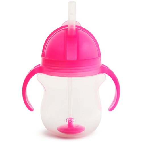 Munchkin Click Lock™ Tip & Sip skodelica s slamico Pink 6 m+ 207 ml Cene