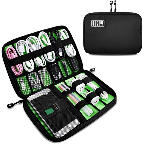 Dardanar Torba za kable Organizator za kable Potovalni torbica za kable Torba za organizatorje elektronskih dodatkov Univerzalna torba za dodatke za vrečke Kabel za polnjenje mobilnega telefona Power, (21156374) Slike