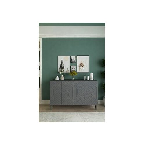 Hanah home Komoda Ferro 120, antracit Slike