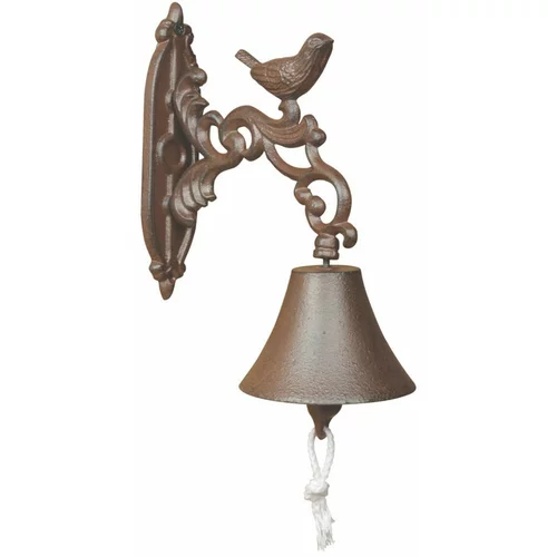 Esschert Design Stenski zvonec iz litega železa v darilni škatli Birdy