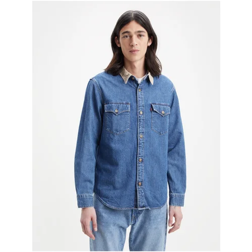 Levi's Levi&#39;s Blue Men&#39;s Denim Shirt Levi&#39;s® Western - Men&#39;s