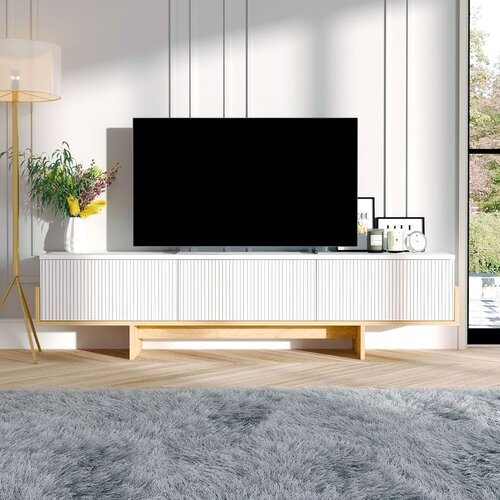 Hanah home Hege - TV Stalak u Belom i Safirnom Hrastu Cene