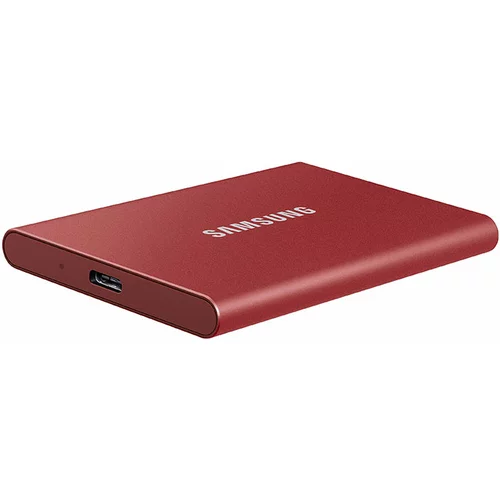 Samsung Zunanji prenosni disk T7 SSD, 1 TB, rdeča