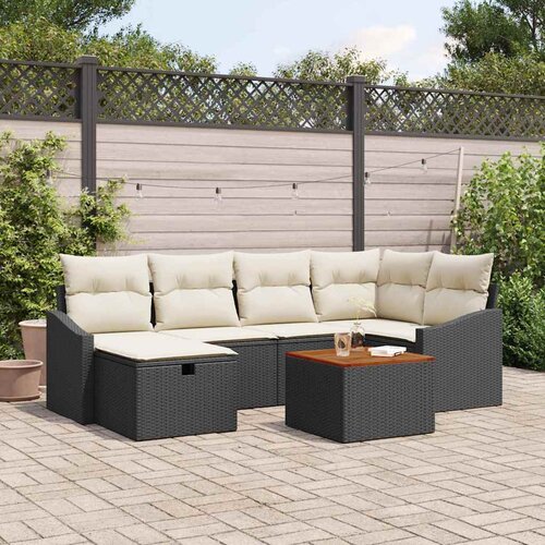  Sjedeća garnitura za vrt 7 kom. poliratan 233,5 x 123,5 x 85 cm Cijene
