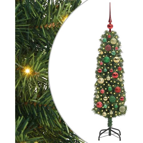 vidaXL Umestno božično drevo Zelena 120 cm PVC in Jeklo in Plastika, (5000066929) Cene