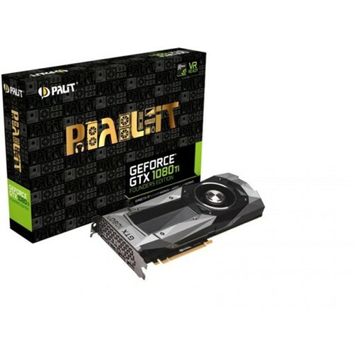 Palit Xpertvision GeForce GTX 1080 Ti Founders Edition 11GB DDR5X,HDMI/3xDP/352bit NEB108T019LC-PG611F grafička kartica Slike