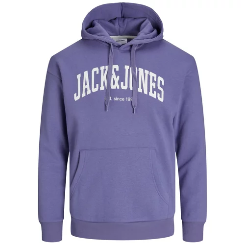 Jack & Jones Majica 'Josh' lila / bela