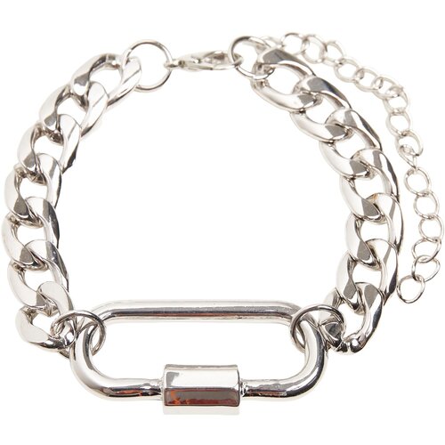 Urban Classics Accessoires Silver bracelet with clasp Slike