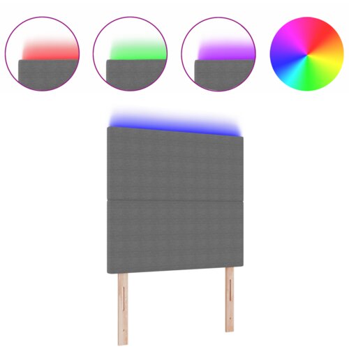 VidaXL LED uzglavni lampa svijetlosiva 100 cm Kordura tkanina Slike