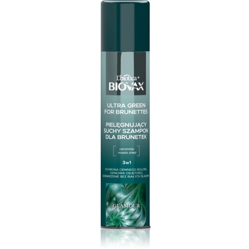 BIOVAX Glamour Ultra Green For Brunettes suhi šampon za rjave lase 200 ml Cene