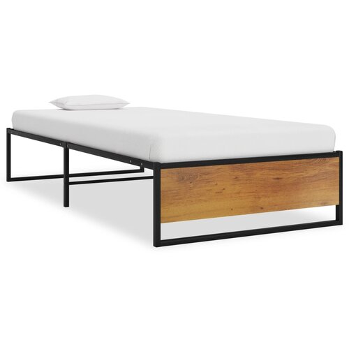 Furnova Posteljni okvir črn kovinski 90x200 cm, (21931479) Slike