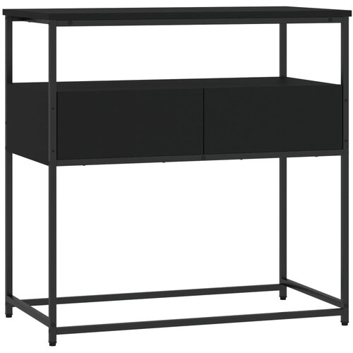 Maison Chic konzolna miza - miza ob steni črna 75x40x75 cm inženirski les, (21786416) Cene