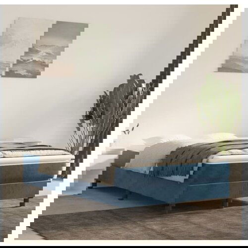 vidaXL Madrac s oprugama tamnoplavi 120x210x20 cm baršunasti Cene