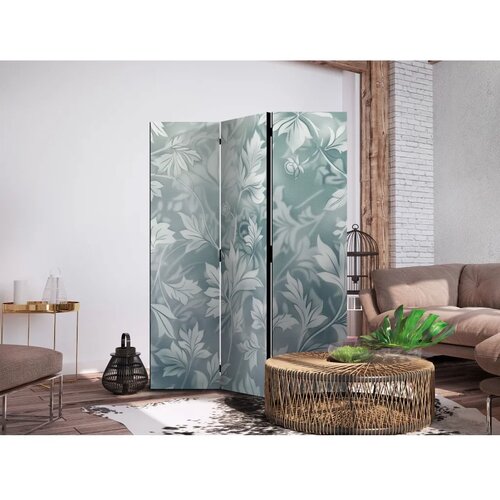  Paravan - Ornaments in Rubbed Faded Turquoise - Delicate Floral Pattern 135x172 Akustični Cene