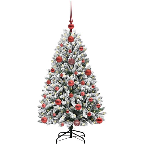  Umjetno božićno drvce Zelena i bijela 120 cm PVC i metal Slike