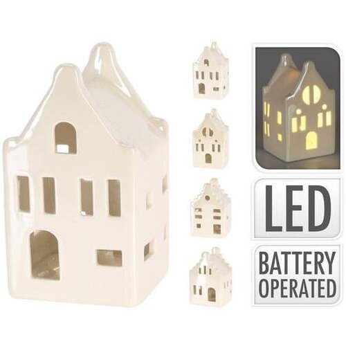  BOŽIĆNA DEKORACIJA KUĆA 10CM SA LED SVJETLOM SORTO Cijene