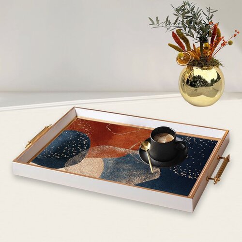 Aberto Design poslužavnik TPB9871 50 x 29 x 3,5 cm, &amp;scaron;areni Slike