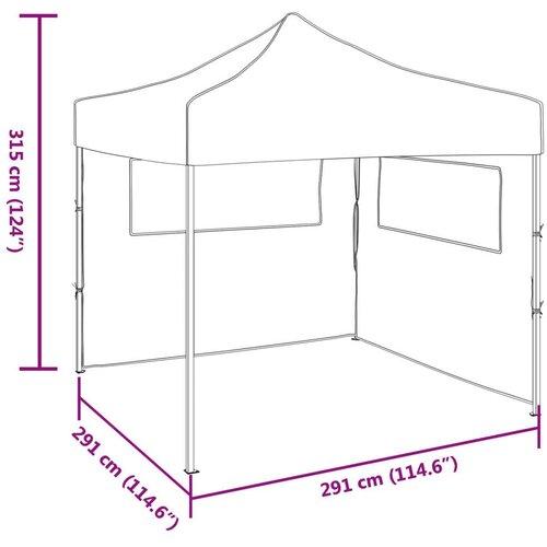  za svadbe - &amp;scaron;ator za zabave Krema 291 x 291 x 315 cm Oxford tkanina Slike