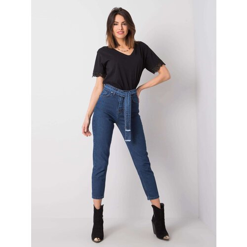 RUE PARIS Jeans trousers-320-SP-2902.09P-dark blue Cene