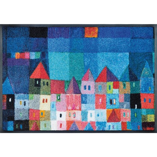 wash+dry PREDPRAŽNIK Colourful Houses 50/75 cm potiskano večbarvno Cene