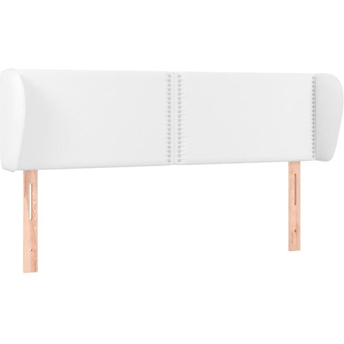 Maison Chic vzglavna omarica - nočna omarica - posteljna omarica z u&amp;scaron;esi belo 147x23x78/88 cm umetno usnje, (21708541) Slike