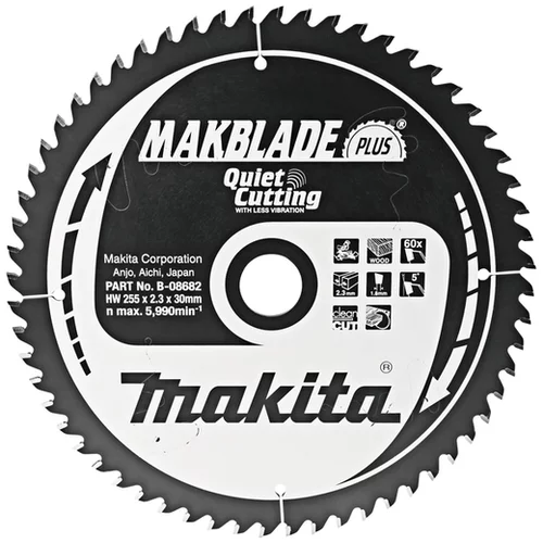Makita TCT žagin list MAKBlade Plus 255mm B-08682