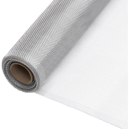 vidaXL Aluminijasta mreža 112x1000 cm srebrna Cene