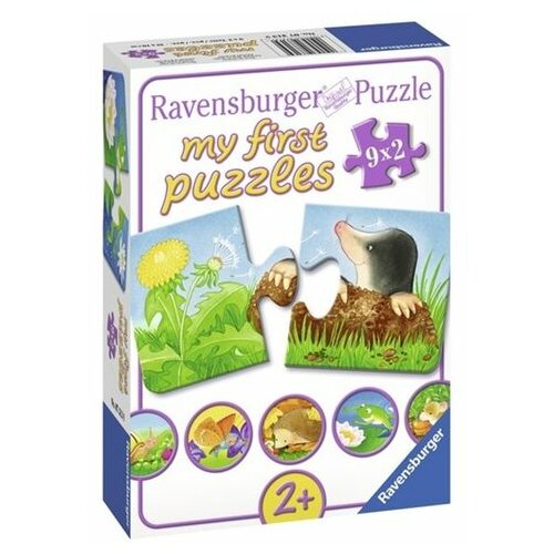 Ravensburger puzzle (slagalice) - Moje prve puzzle, 9 u 1,sitne životinje RA07313 Slike