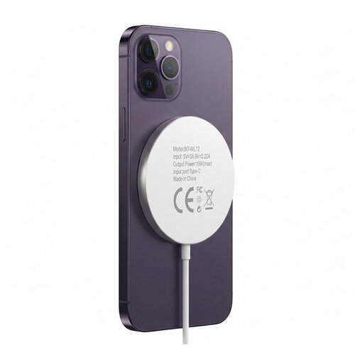 Oem Mayaxess, Polnilnik za iPhone 14 Pro Magsafe magnetni 15W, Bela, (5000275829) Cene