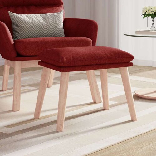  Tabure crvena boja vina 45 x 29 5 x 35 cm od tkanine Slike