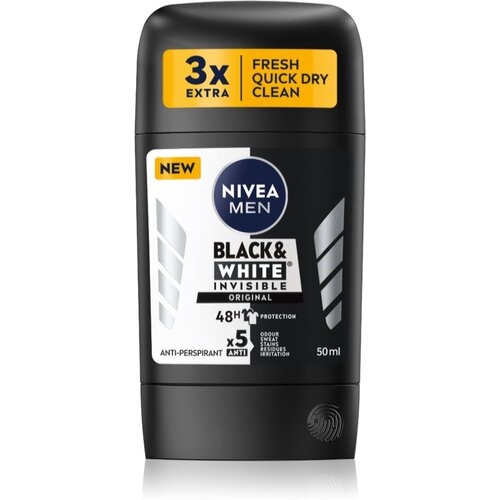 Nivea Men Black & White Invisible Original trdi antiperspirant za moške 50 ml Cene