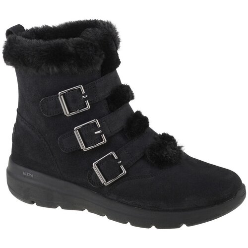 Skechers Pol&amp;scaron;kornji Glacial Ultra - Buckle Up Črna Slike