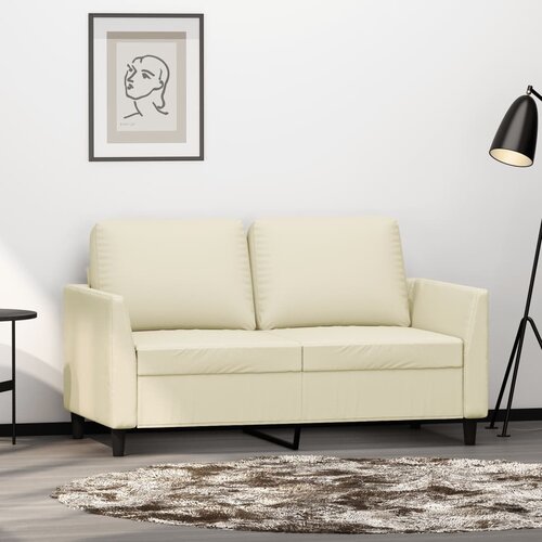  The Living Store Dvosed krem 120 cm umetno usnje - Kavč Dvosed, (21501735) Cene