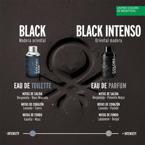 Benetton Colors de Man Black Intenso toaletna voda za mo&amp;scaron;ke 200 ml Slike