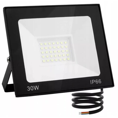  30W reflektor crni ravni 6500K IP66 Cijene
