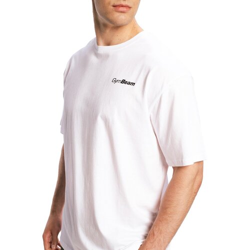 GymBeam limitless oversized t-shirt white Slike