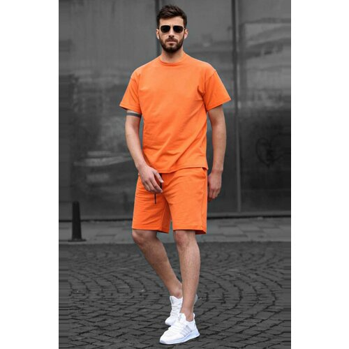 Madmext Men's Orange Basic Shorts Set 5920 Slike