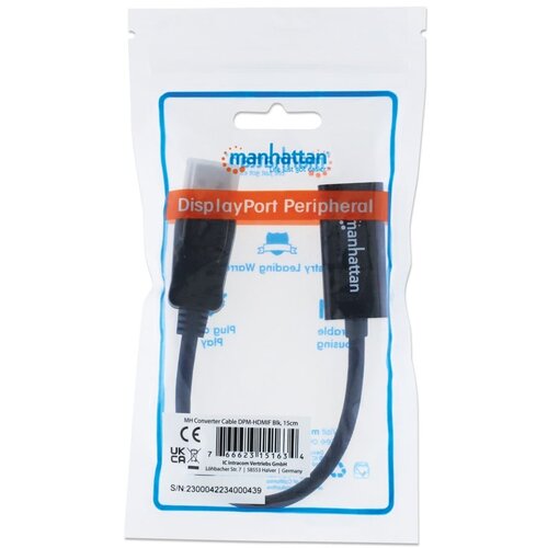 Manhattan Adapter 151634 DisplayPort/M - HDMI/F 1080p Crni Cene